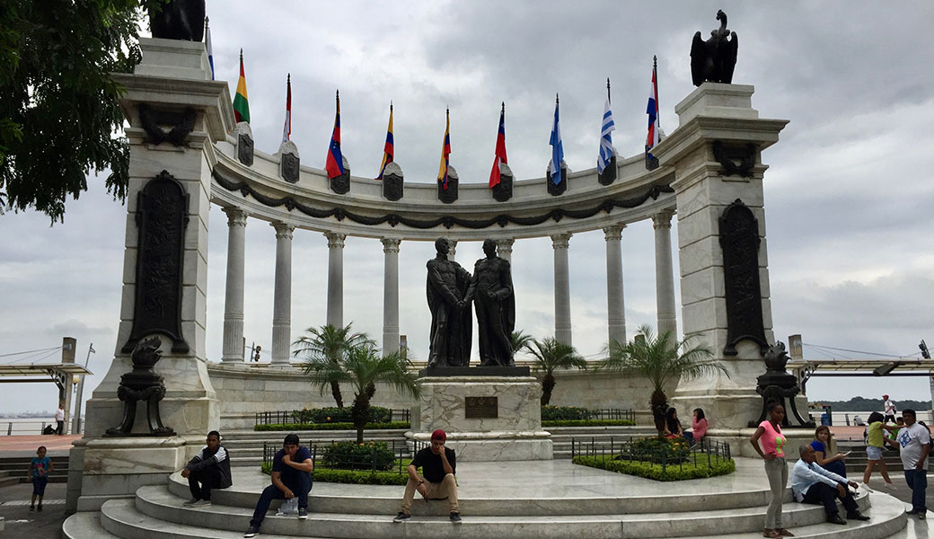 La Rotunda Monument on Guayaquil's Malecon  